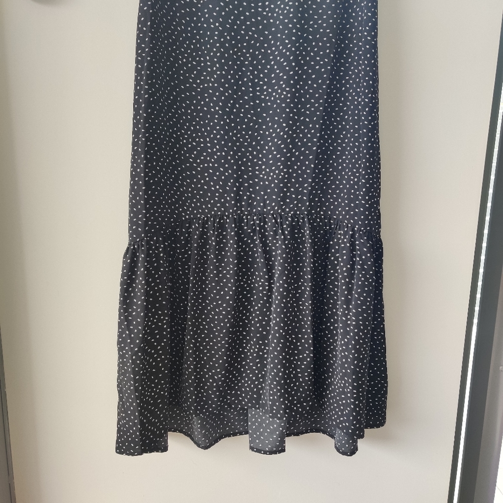 ATMOS&HERE|| Black and white dotted smock dress Size 8 - Picture 4 of 12